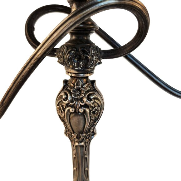 Ornate Silverplate 3-Arm Candelabra Rococo Style Midcentury 1960 Decorative Piec - Picture 12 of 16